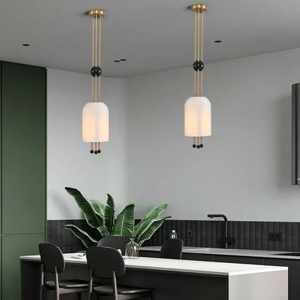 Lustre en verre au design wabi-sabi pour décoration moderne — LZ4T9X