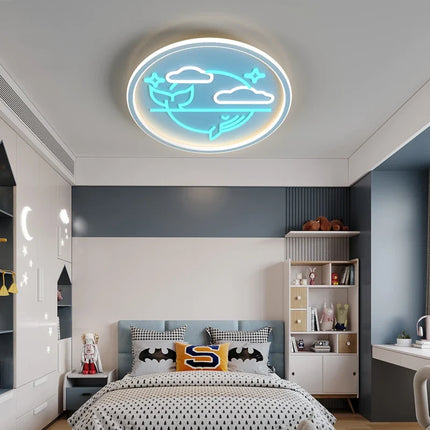 Plafonnier LED rond pour éclairage intérieur moderne et élégant — LZ4X9T2