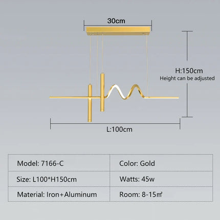Suspension LED au design minimaliste et moderne — LZ4X9P2
