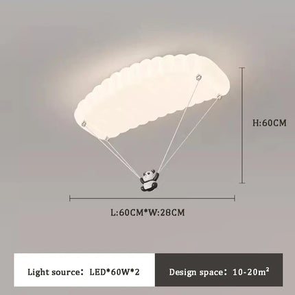 Plafonnier enfant en forme de parachute panda — LZ4X9P7