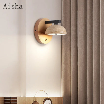 Applique murale en pierre style wabi-sabi pour décoration intérieure — LZ4QJ7