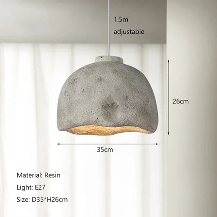 Lustre suspension moderne au style wabi-sabi japonais — LZ4X9M