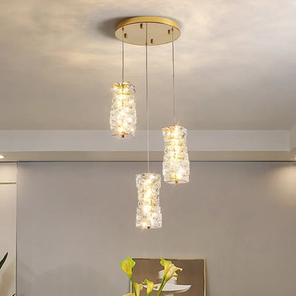 Suspension nordique en acier inoxydable avec cristal décoratif — LZ4X9P