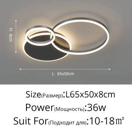 lustre led moderne minimaliste à intensité variable pour éclairage intérieur