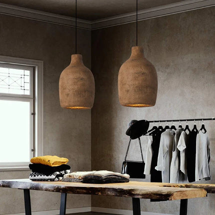 Suspension LED au design rétro nordique Wabi Sabi pour décoration — LZ4P9XQ
