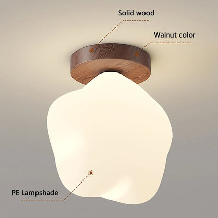 Plafonnier suspendu vintage style étoilé en noyer américain — LZ4D9XQ