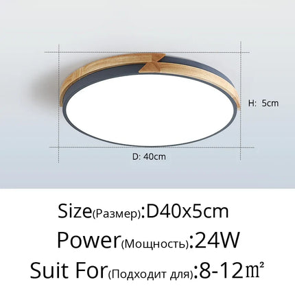 Plafonnier LED encastré ultra-mince au design nordique — LZ4P9X
