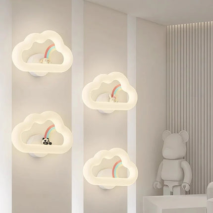 Applique murale LED nuage et arc-en-ciel pour chambre enfant — LZ4D7Q9