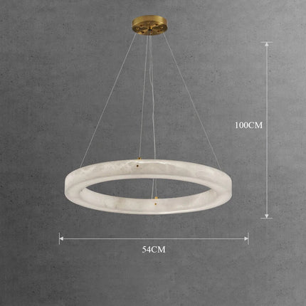 Suspension circulaire en marbre pour décoration intérieure — LZ4X9T2