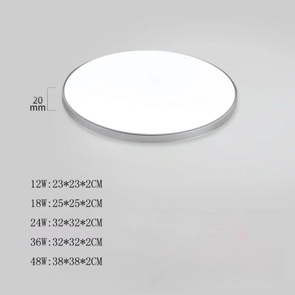 Plafonnier LED moderne 24W 36W 48W pour chambre et cuisine — LZ4X9Q
