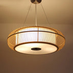 Lampe à suspension en bois / Diamètre 46cm