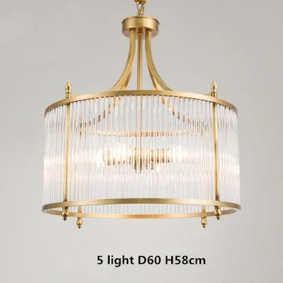 Lustre moderne en cuivre avec tubes en verre, 2 modèles disponibles — LZQ7X9