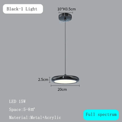 lustre rond moderne avec gradation pour restaurant et bar