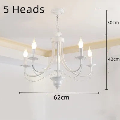 Lustre en fer forgé noir et blanc au design moderne pour intérieur — LZ4X9J