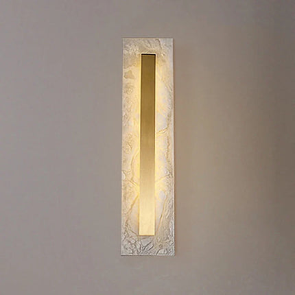 Applique murale LED ovale et rectangulaire en marbre naturel de luxe — LZ4X9P2