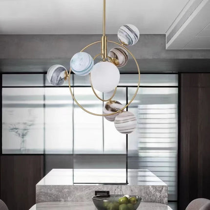 Lustre LED artistique pour décoration intérieure moderne — LZ4X9P2