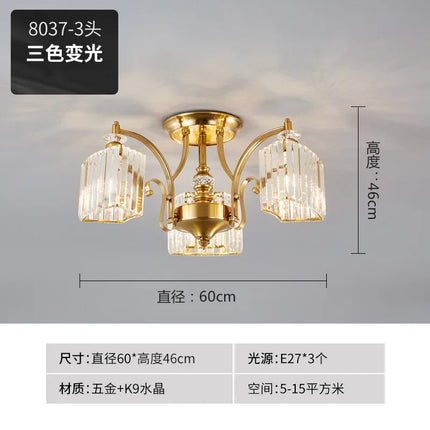 Plafonnier en cristal au design nordique élégant — LZ4X9QJ