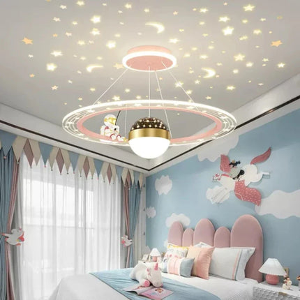 Lustre LED rond à gradation pour chambre d’enfant — LZ4X9T1