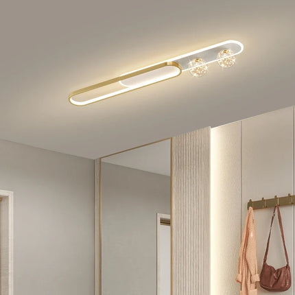 Lustre moderne créatif à bande longue encastrée étoilée — LZ4X9P2