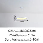 Gary D80x2,5cm 90W / Blanc froid, pas de télécommande