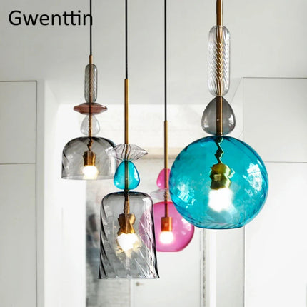 Suspension moderne en verre pour éclairage intérieur — LZ4X9P2