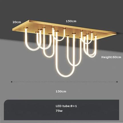 Lustre LED dimmable style postmoderne ceinture magique 2022 — LZ4X9P