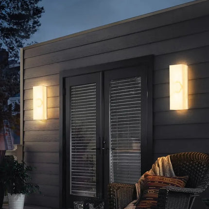 Applique murale LED géométrique étanche pour intérieur et extérieur — LZ4X9P2