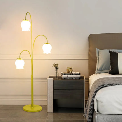 Lampe de chevet américaine à motifs floraux pour cadeau anniversaire — LZ4X9P