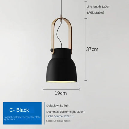 Suspension LED style loft nordique pour cuisine et chambre — LZ4P9X