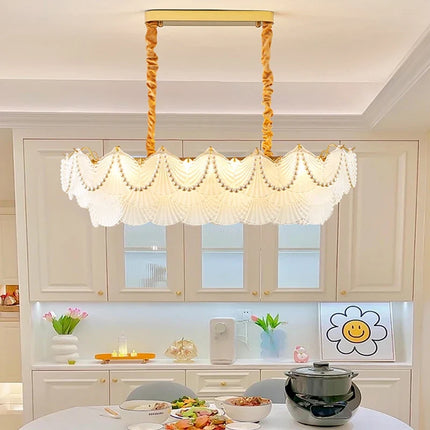 Lustre en cristal forme coquille Feng Shui — LZ4X9T2