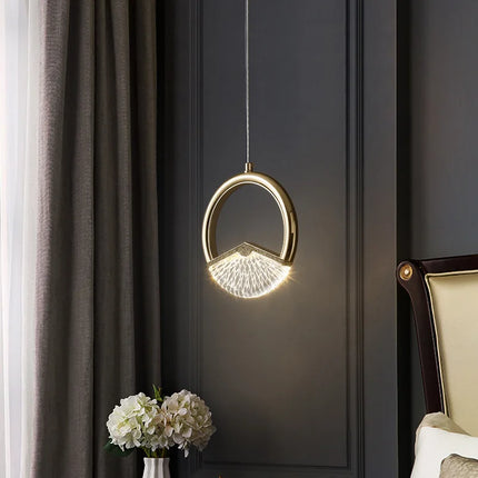 Lustre ovale en cristal avec éclairage LED nordique — LZ4P9X