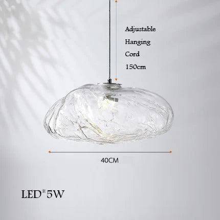 Lustre en verre design nuage décoratif pour intérieur — LZ7FQ2