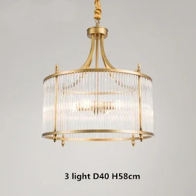 Lustre moderne en cuivre avec tubes en verre, 2 modèles disponibles — LZQ7X9