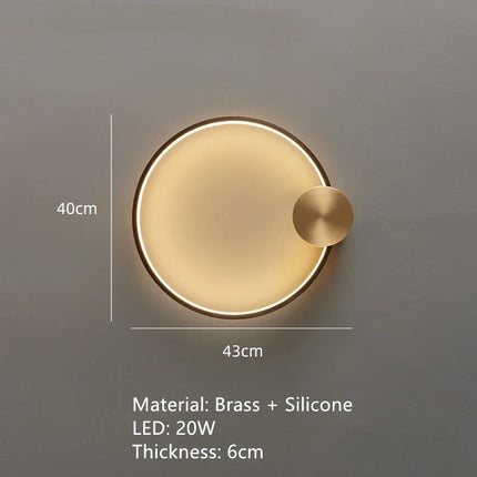 Applique murale LED en laiton style Art déco pour intérieur contemporain — LZ4X9Q2