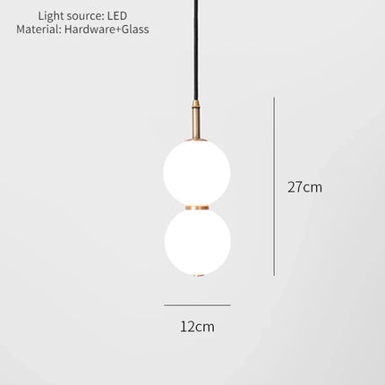 Lustre moderne en verre pour éclairage intérieur élégant — LZ4X9T