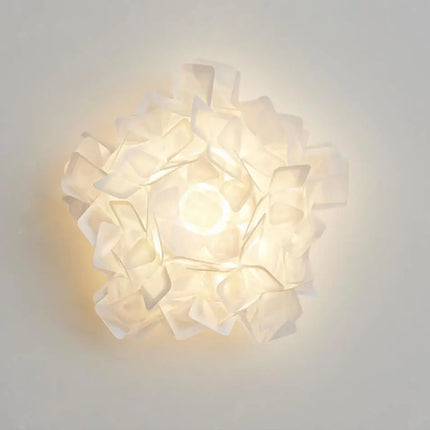Applique murale LED moderne en acrylique forme fleur blanche romantique — LZ4X9T