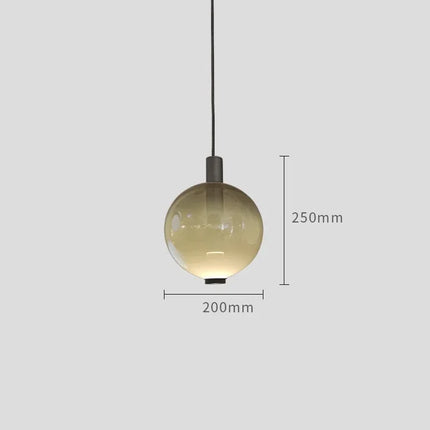 Suspension boule en verre style vitrail italien pour salon et cuisine — LZ4X9T