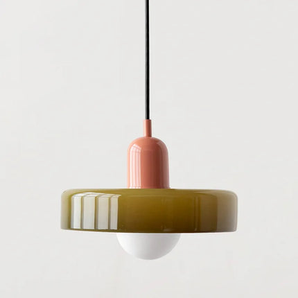 Lustre suspendu en verre coloré pour intérieur moderne — LZ5QW9
