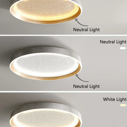 Plafonnier rond moderne effet ciel étoilé pour chambre et balcon — LZ4X9P