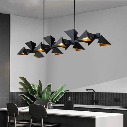 Lustre décoratif moderne en métal noir pour intérieur — LZ4X9T