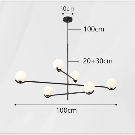 Lustre suspendu fantaisie pour salle à manger et salon — LZ4X9T2