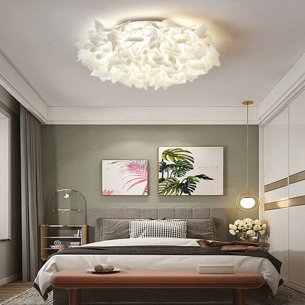 Plafonnier LED dimmable en forme de fleur avec télécommande en PVC — LZ4X7Q9