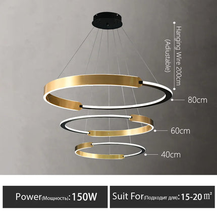 Lustre suspension moderne au style nordique pour intérieur — LZ4X9M