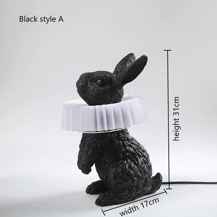 Lampe de chevet décorative en résine forme lapin style nordique — LZ4X9P2Q