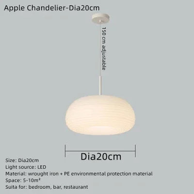 Lustre LED design pomme écologique pour décoration intérieure — LZ4X9P2