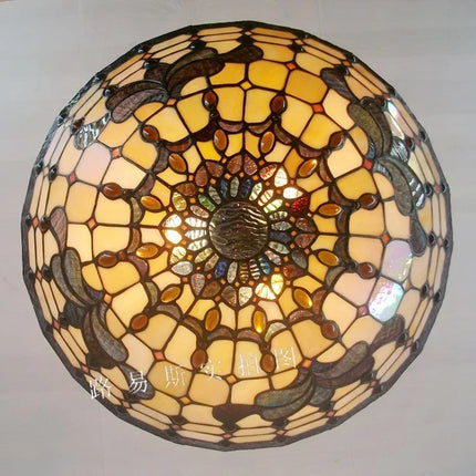 Lustre en verre style Tiffany européen classique pour intérieur — LZ4P9XQ
