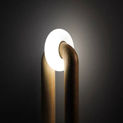 Lampe de chevet japonaise rétro en bois avec design tactile variable — LZ4X9P