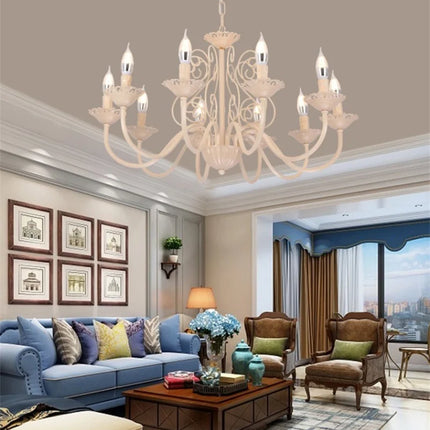 Lustre rétro en fer forgé style campagnard américain pour intérieur — LZ4X9P