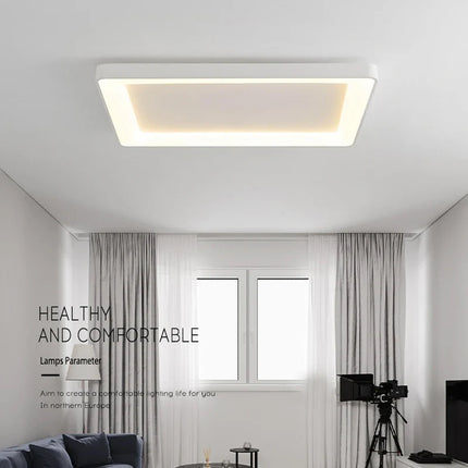 Plafonnier LED rectangulaire au design simple pour intérieur moderne — LZ4X9P2