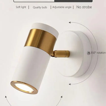 Applique murale LED nordique avec éclairage réglable — LZ4G7XQ